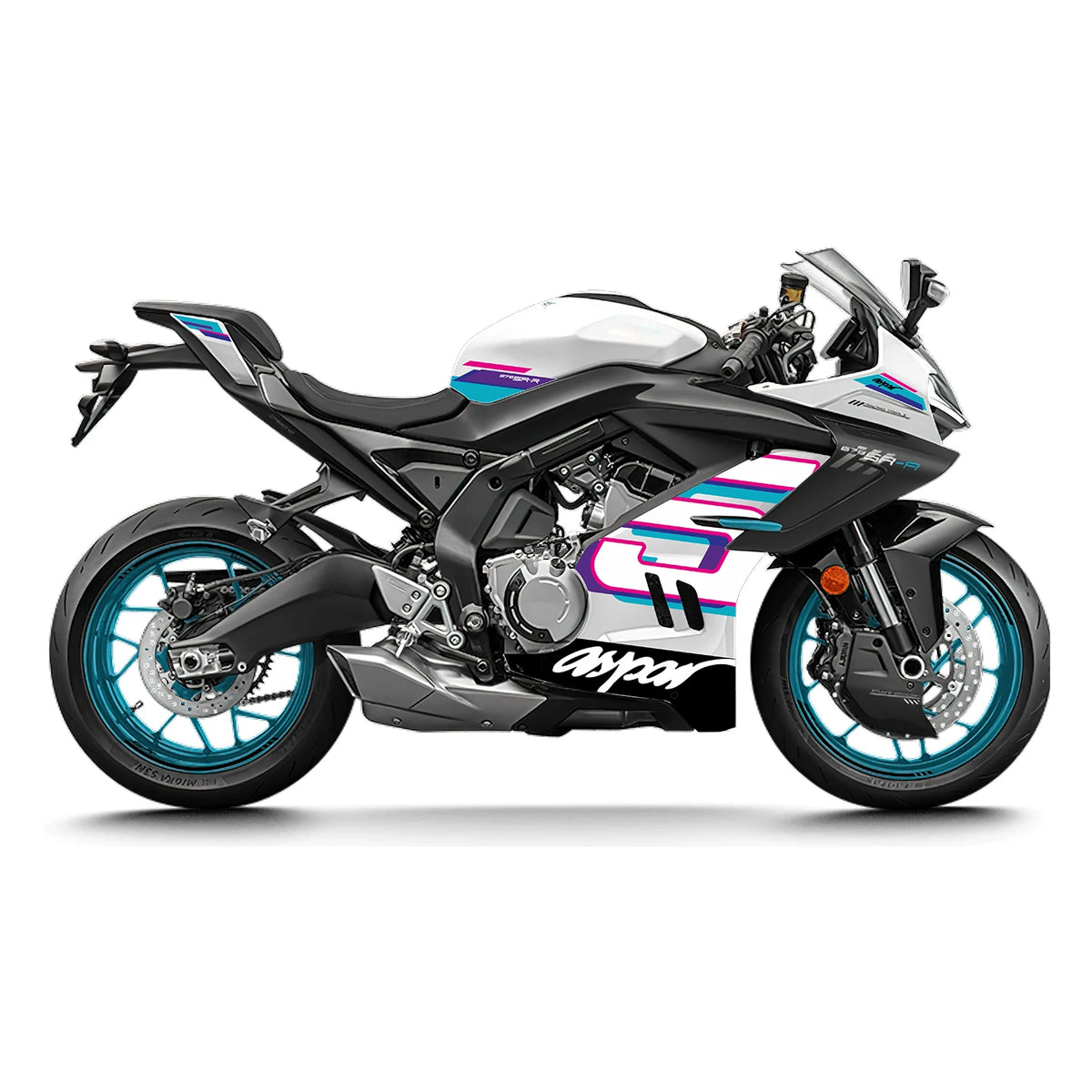 Fairing Sticker Kit for CFMoto 675SR Motorcycles - view 2