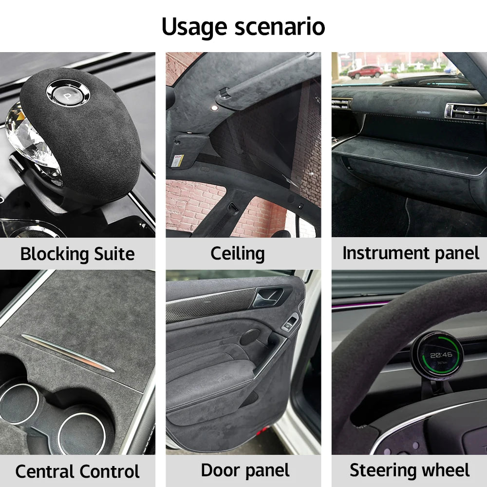 Self-Adhesive Faux Suede Film for Car Interior
