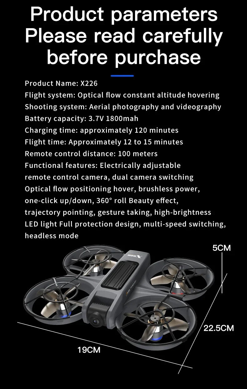 Lenovo X226VR Drone 8K Dual Camera Brushless Motor FPV Quadcopter - image 21