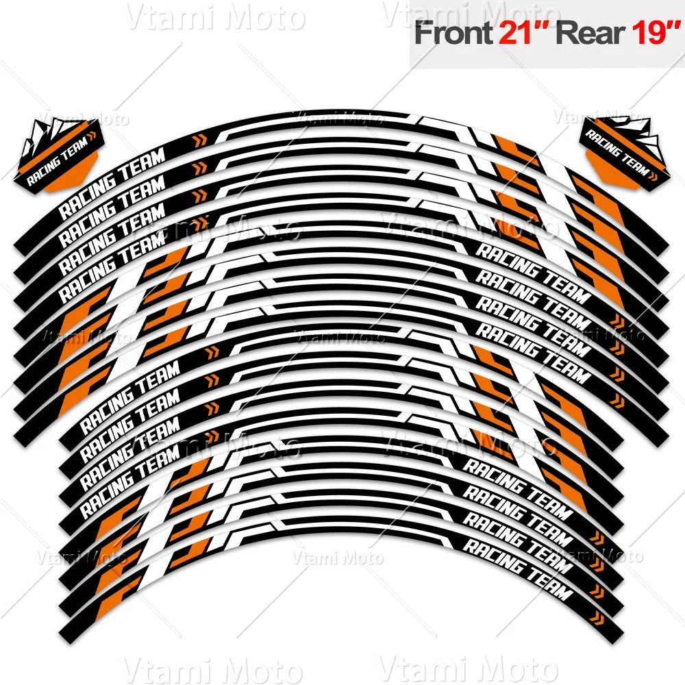 Reflective Wheel Rim Stripe Decals for KTM 390, 790, 890 and 1290 - view 19