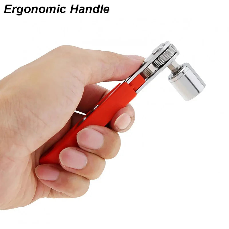 Right Angle Ratchet Wrench Screwdriver Set, 1/4 Hex Bit Holder - image 3