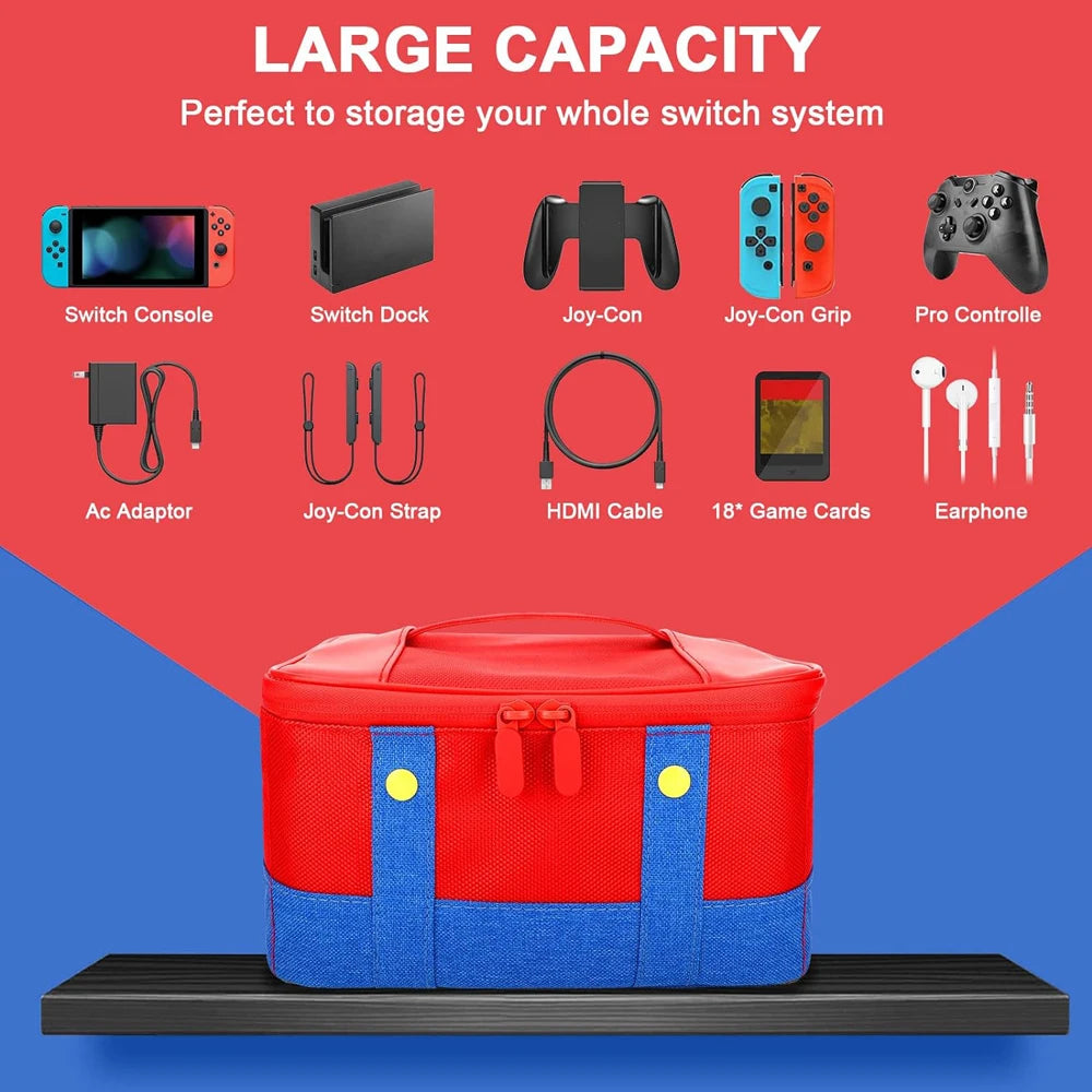 Large Protective Carrying Case for Nintendo Switch OLED Travel Bag - image 4