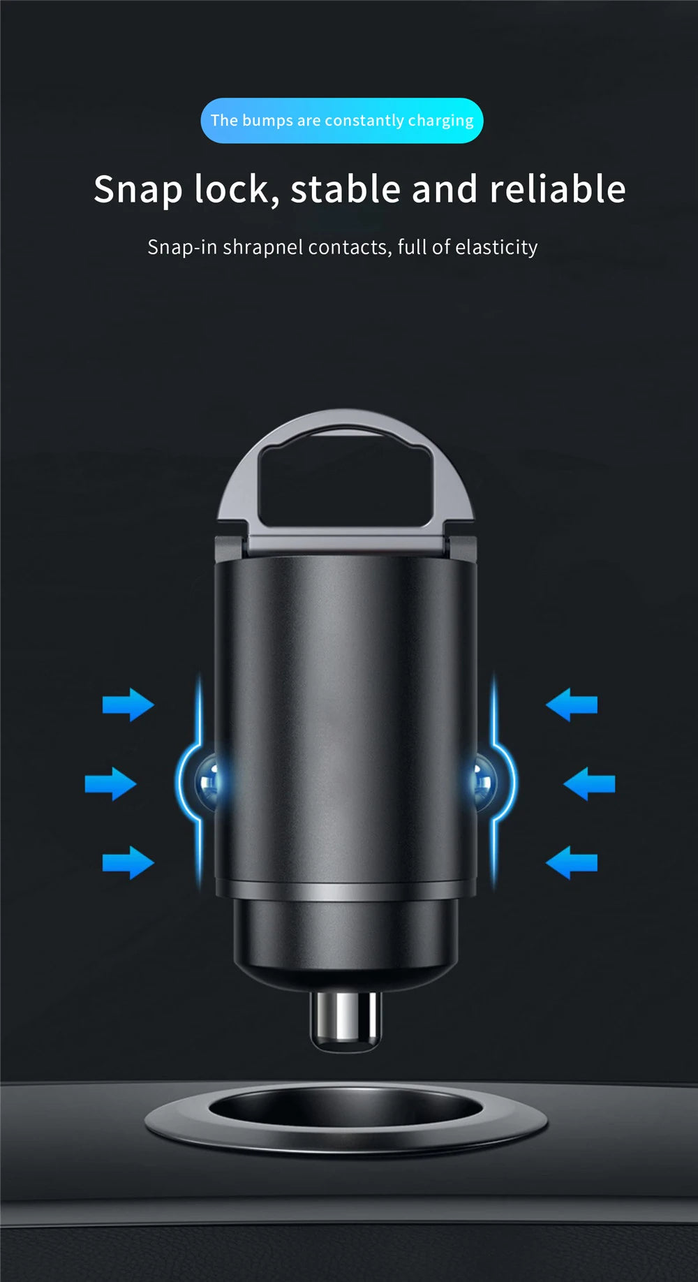 Dual USB Car Charger 30W Type-C & USB Fast Charging Adapter - image 14