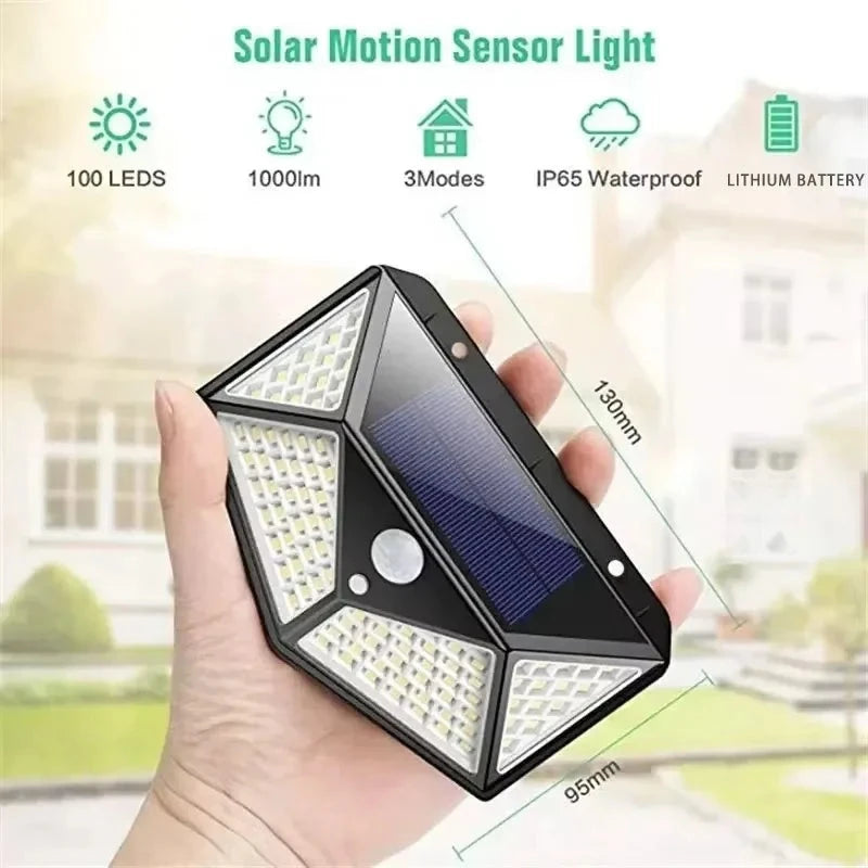 Solar Garden Spotlight with Motion Sensor – Waterproof
