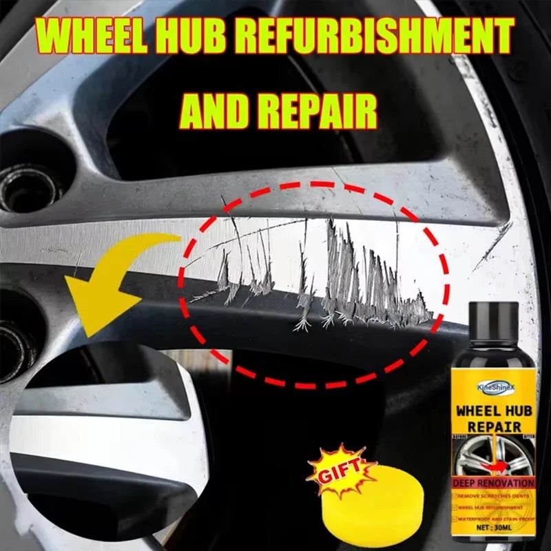 Wheel Rim Scratch Repair Paste - Restore Aluminum & Steel Rims (50ml) - image 2