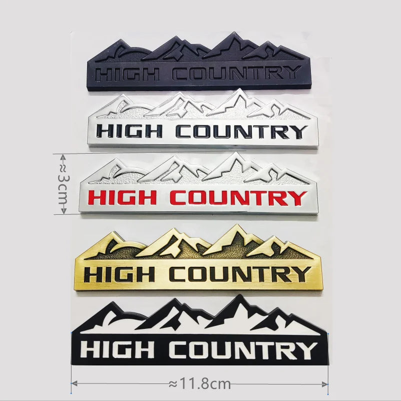 3D Zinc Alloy Mountain Car Emblem Sticker for Custom Look - image 6