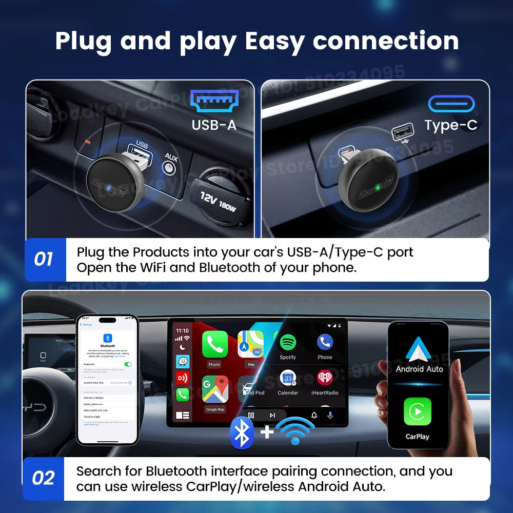 CarlinKit Mini Ultra3 Wireless CarPlay & Android Auto Adapter - image 5