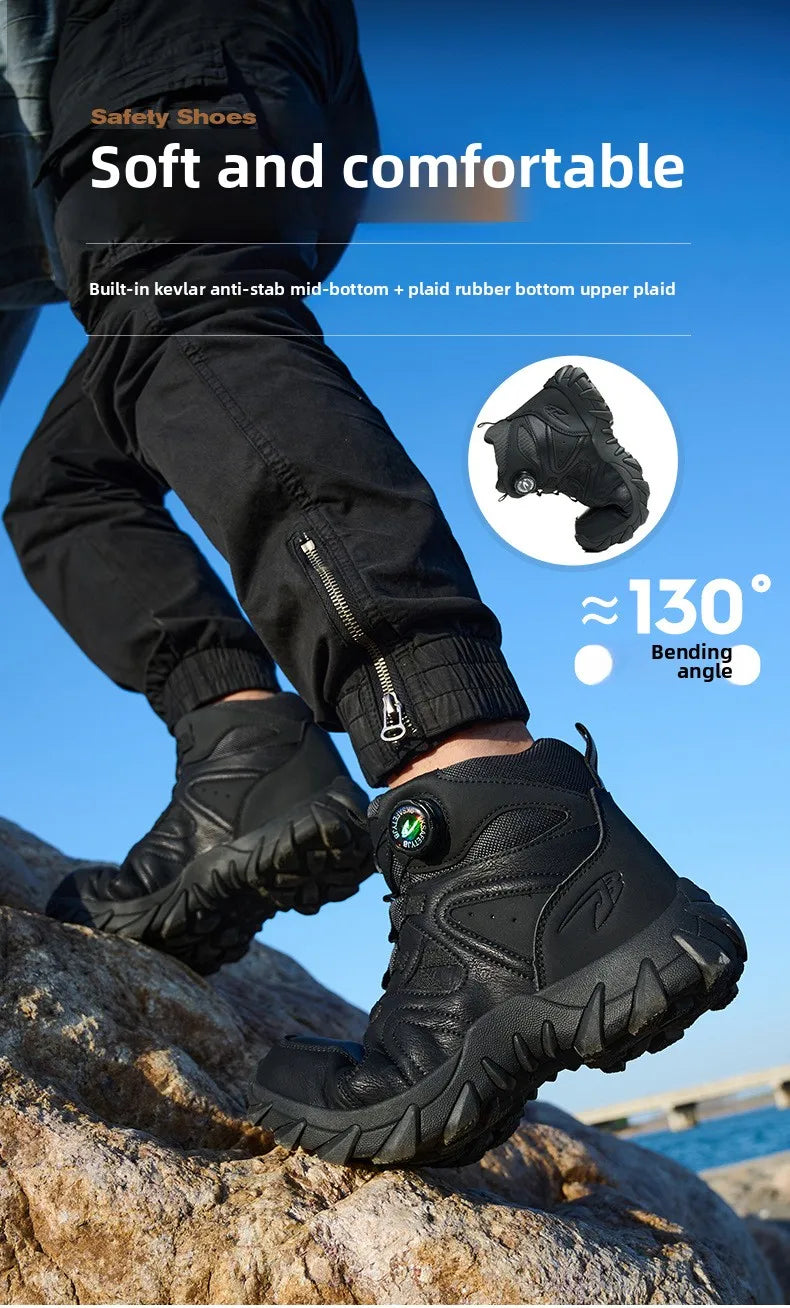 Steel Toe Safety Boots, Smash-Proof & Puncture-Resistant - image 18