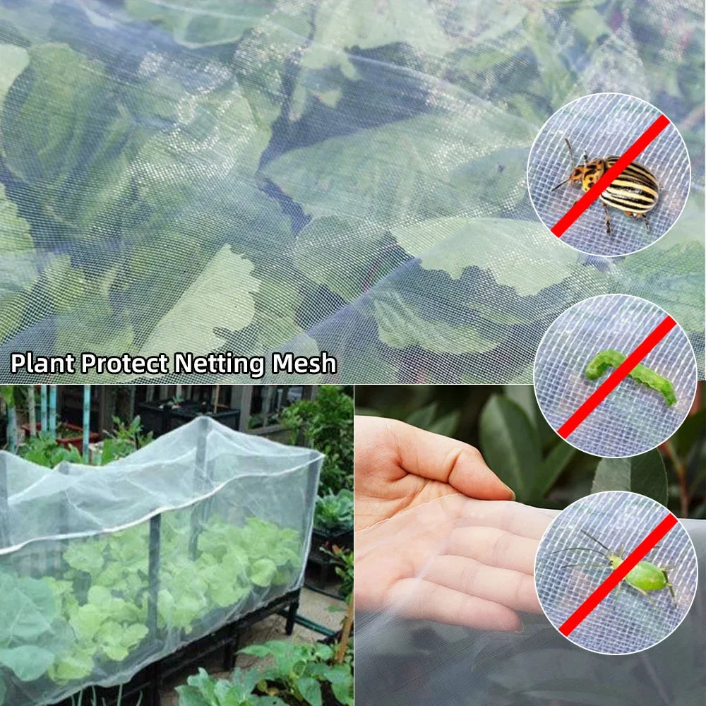 Insect-Proof Garden Plant Cover Netting – 60 Mesh