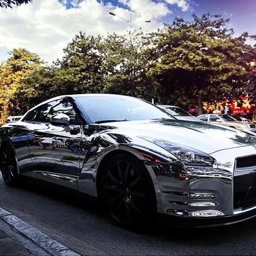 Chrome Silver Vinyl Wrap Film – Mirror Finish, Air Release - image 2