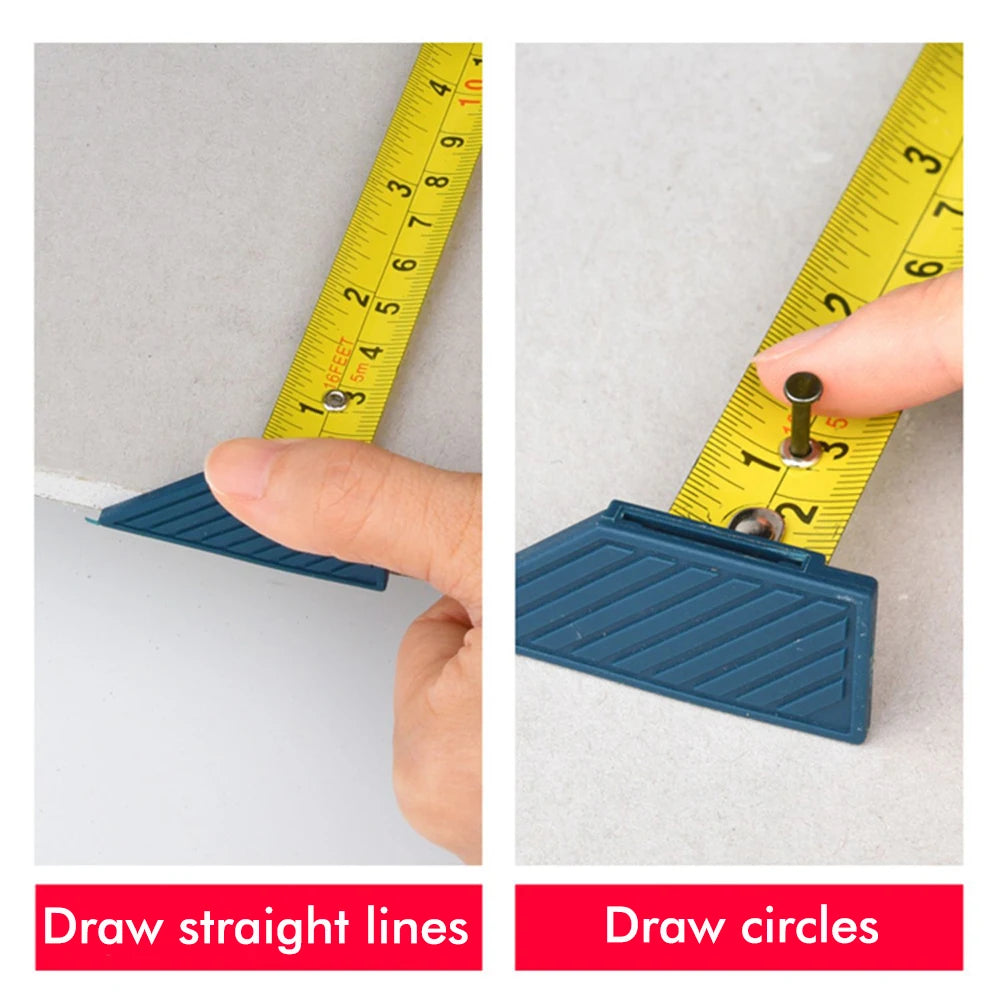 Drywall cutting scriber with tape measure, manual plasterboard cutting tool