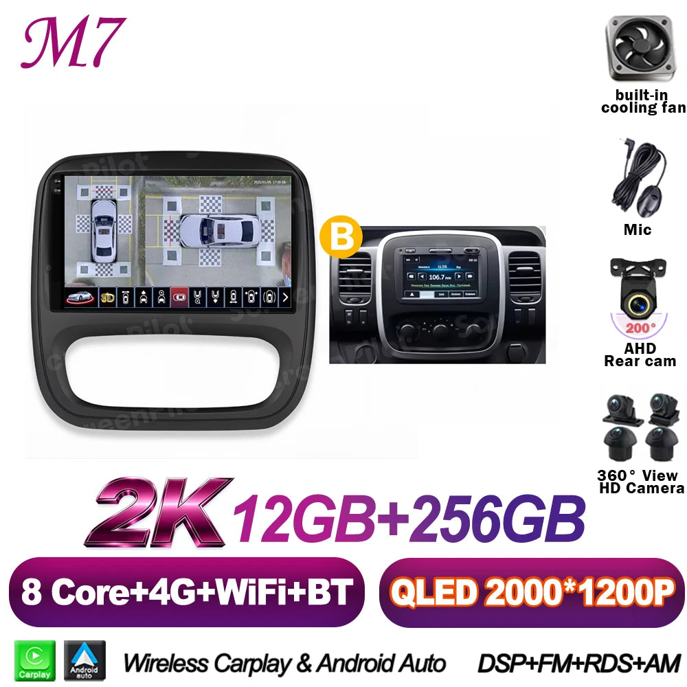 9-Inch Android Touchscreen Car Radio for Renault Trafic & Opel Vivaro - image 11