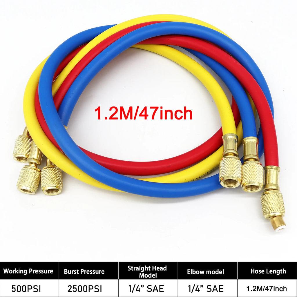 AC Air Condition Manifold Gauge Set For R22 R410A R134a R404A Manifold Gauge Set Kit Auto Refrigerant Diagnostic Tool Kit