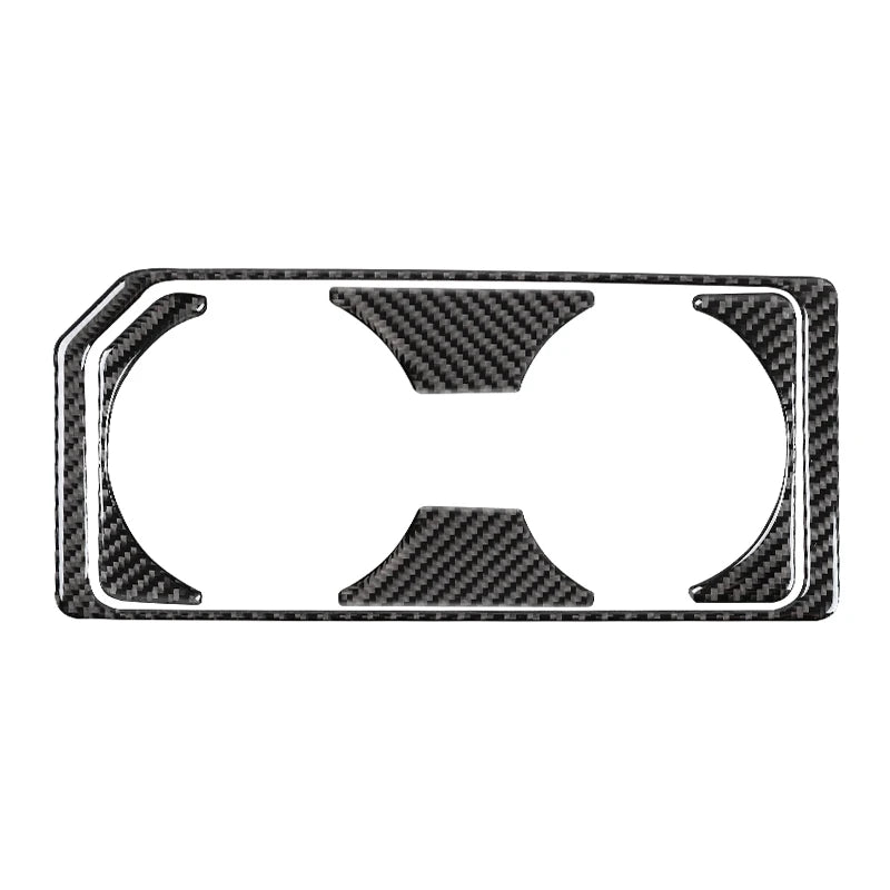 For Ford F150 Raptor 2016-2020 Accessories Carbon Fiber Interior Car Central Water Cup Holder Frame Stickers Trim Decor Cover
