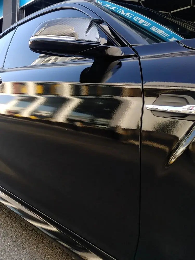 Glossy Black Car Wrap Vinyl - Self-Adhesive, Removable, Custom Sizes - image 4