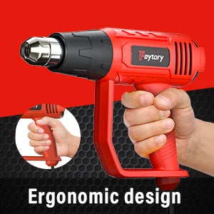 2000W Heavy Duty Heat Gun, 140-1112°F Variable Temperature with 4 Nozzles for DIY and Welding