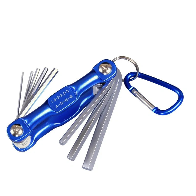 Portable Folding Hex Wrench Allen Set Metal Metric System Torx Hexagonal Spanner Screwdriver Hex Key High Quality Hand Tool