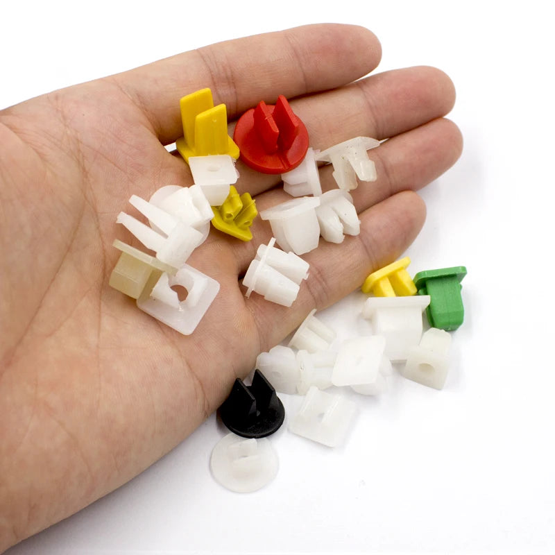 50-Pack Plastic Car Fastener Clips for Headlights & Grill - image 6