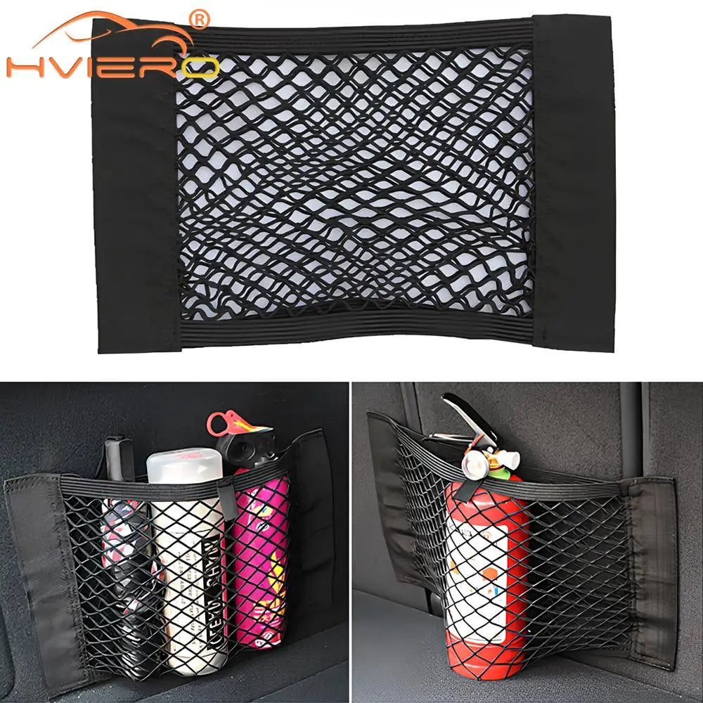Elastic Mesh Trunk and Seat Back Storage Net, 4 Sizes