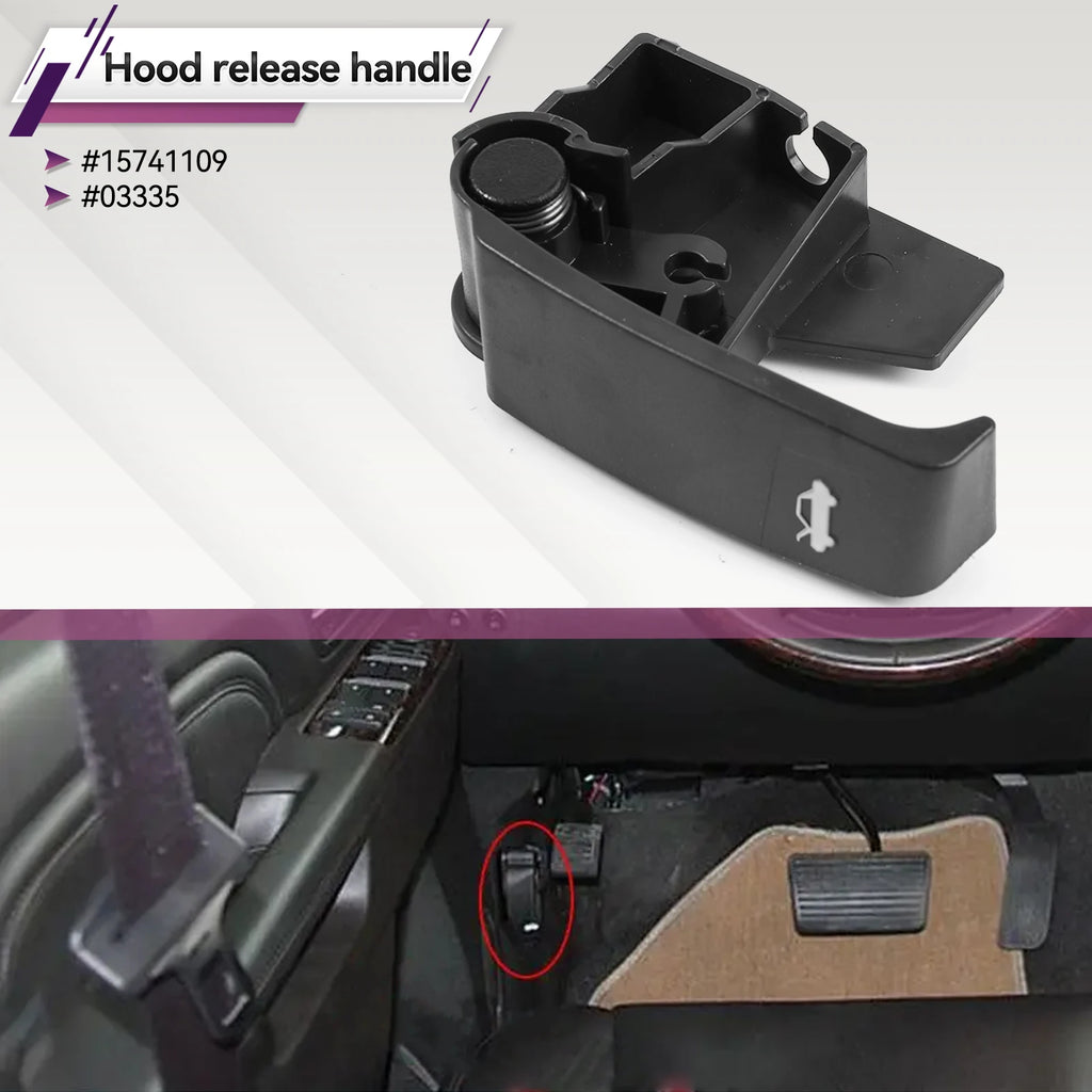 Chevy GMC Hood Latch Release Handle 1999-2006 Silverado Sierra - image 3