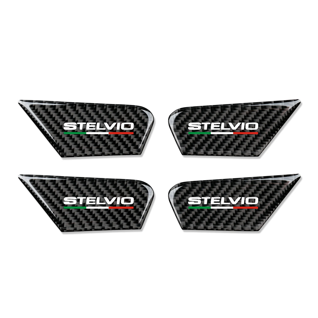 Carbon Fiber Interior Trim Stickers for Alfa Romeo Giulia and Stelvio