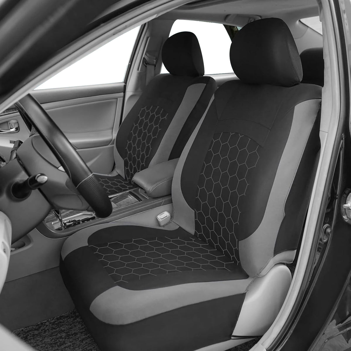 Breathable 9-Piece Car Seat Cover Set for 5 Seats