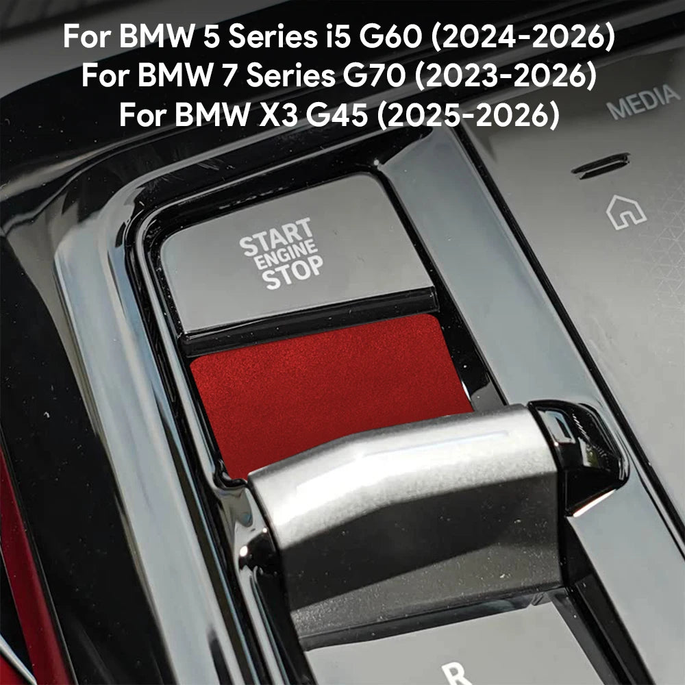 Suede Gear Shift Panel Sticker for BMW X3 G45, 5 Series G60, 7 Series G70