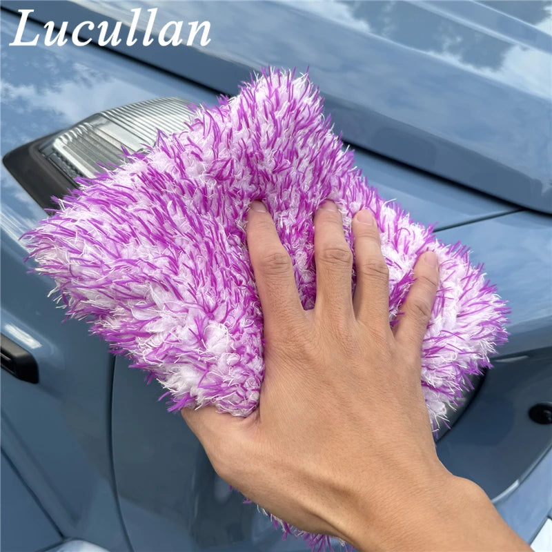 Microfiber Car Wash Pad with Side Opening, 7 x 8 Inch