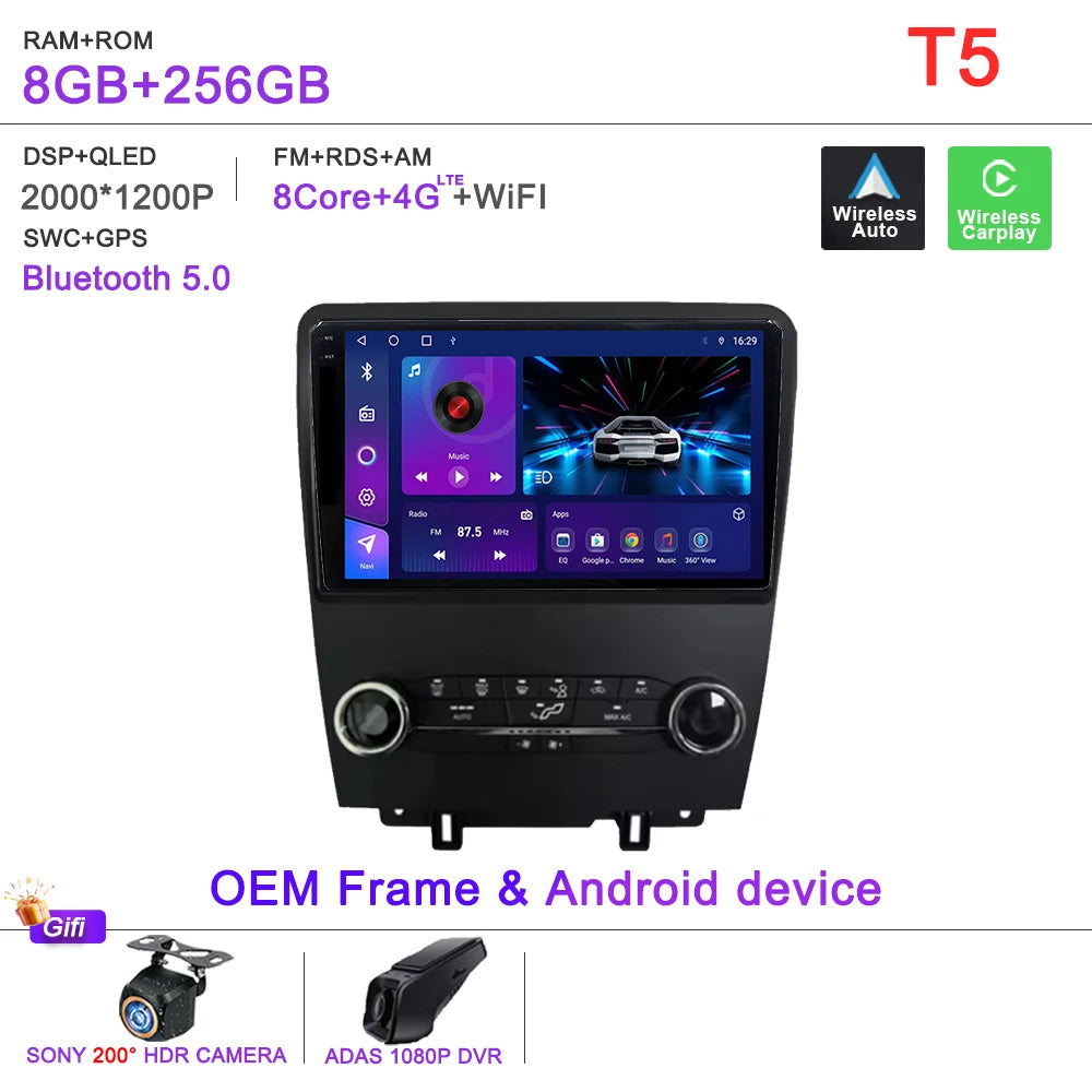Ford Mustang 10-Inch Android CarPlay GPS Player (2010-2014) - image 17