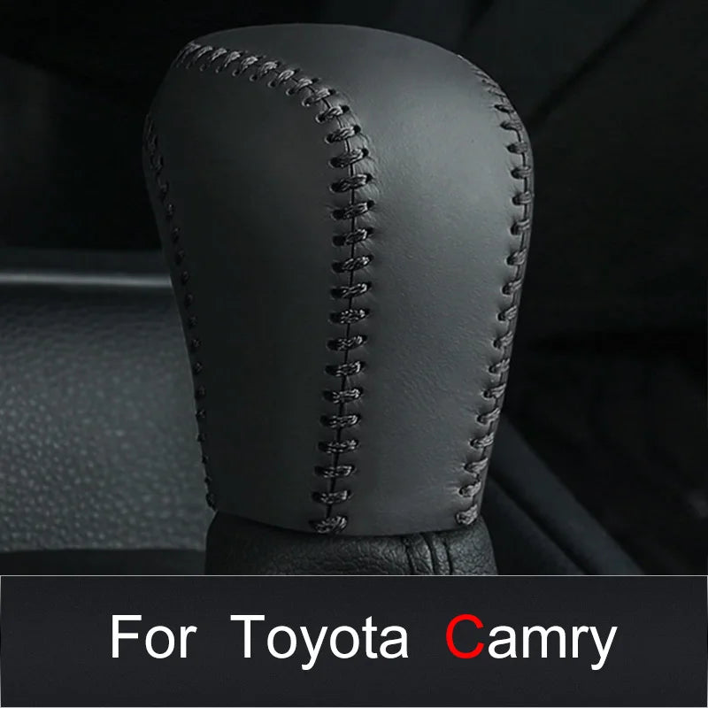Premium Leather Gear Shift Cover for Toyota Corolla Cross 2019-2023 - image 5