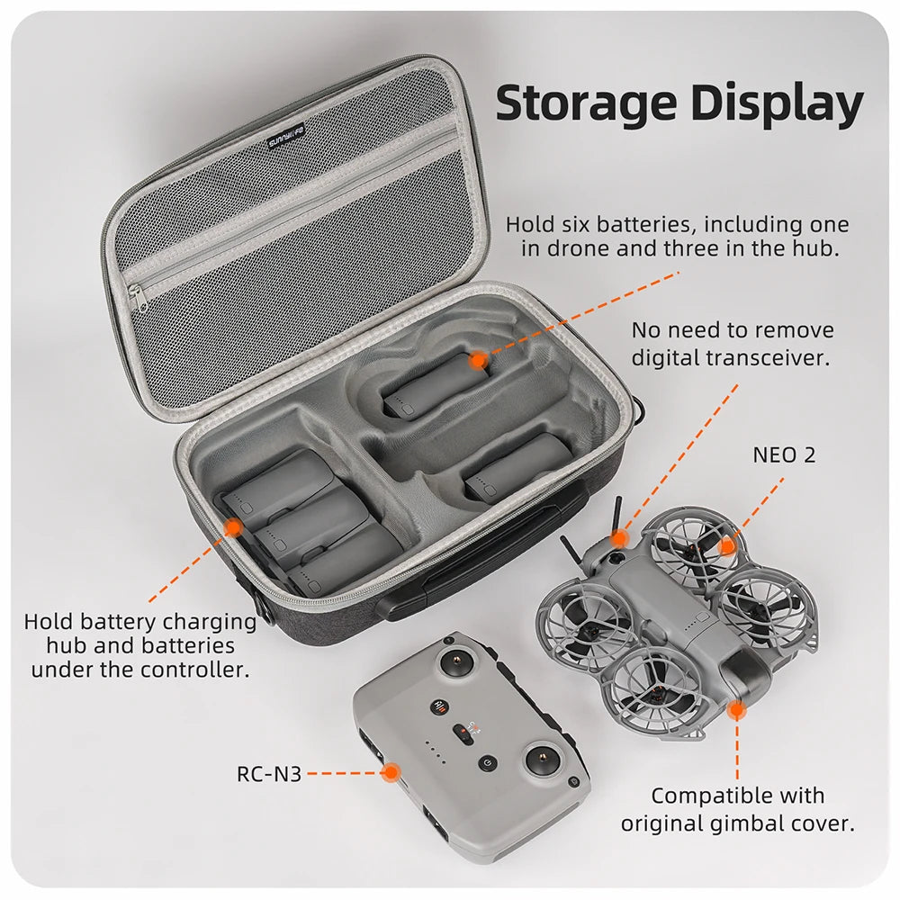 DJI Neo 2 Hard Case – Shockproof Portable Drone Bag - image 3