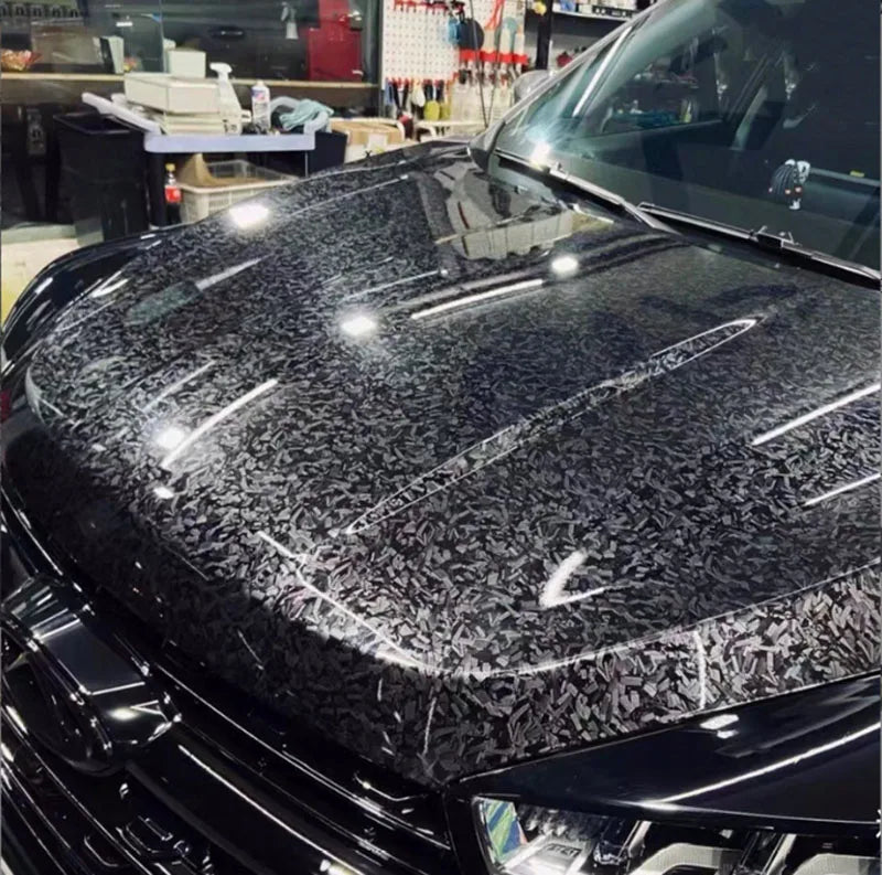 Carbon Fiber Vinyl Wrap Self-Adhesive Car Foil - Bubble-Free - image 2