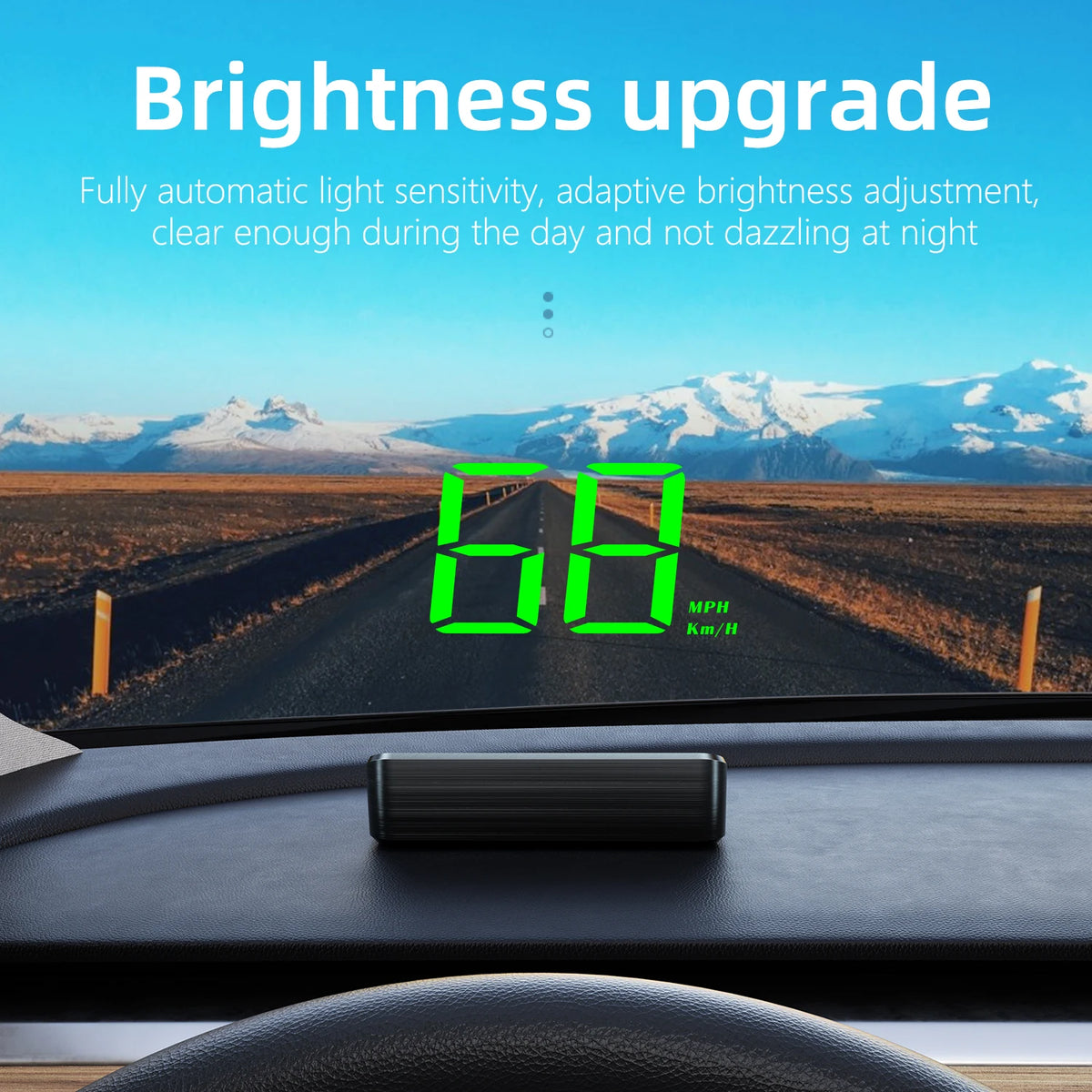 HD Car Head up Display M2 GPS Speedometer KM/H Digital HUD Windshield Projector Universal Auto Electronics Accessory