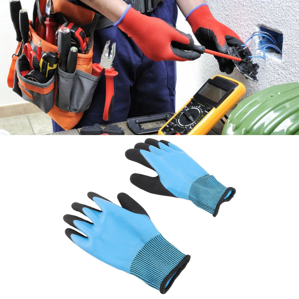 1000V Electrical Insulated Work Gloves Electrician's Rubber Safety Gloves 360° Voltage Insulation Approved For Home/Building