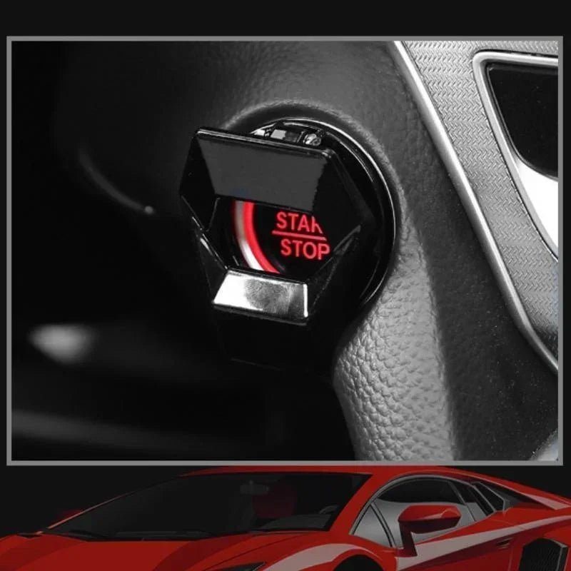 Engine Start Stop Button Protective Cover, Anti-Scratch Interior Trim