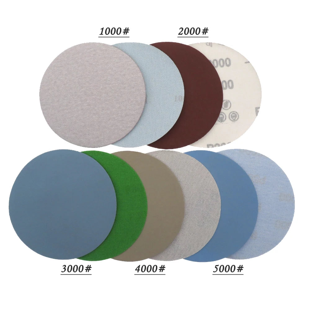 15PCS 5-Inch Wet and Dry Sanding Discs Assorted 3000-5000 Grit for Orbital Sanders