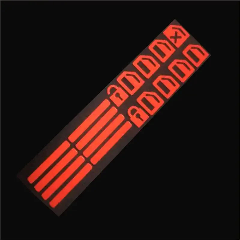 Luminous Car Door Window Lift Button Stickers