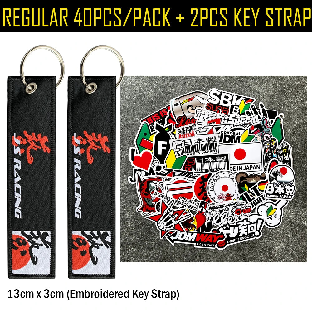 40-Piece JDM Vinyl Sticker Pack for Motorcycles & Cars - image 13