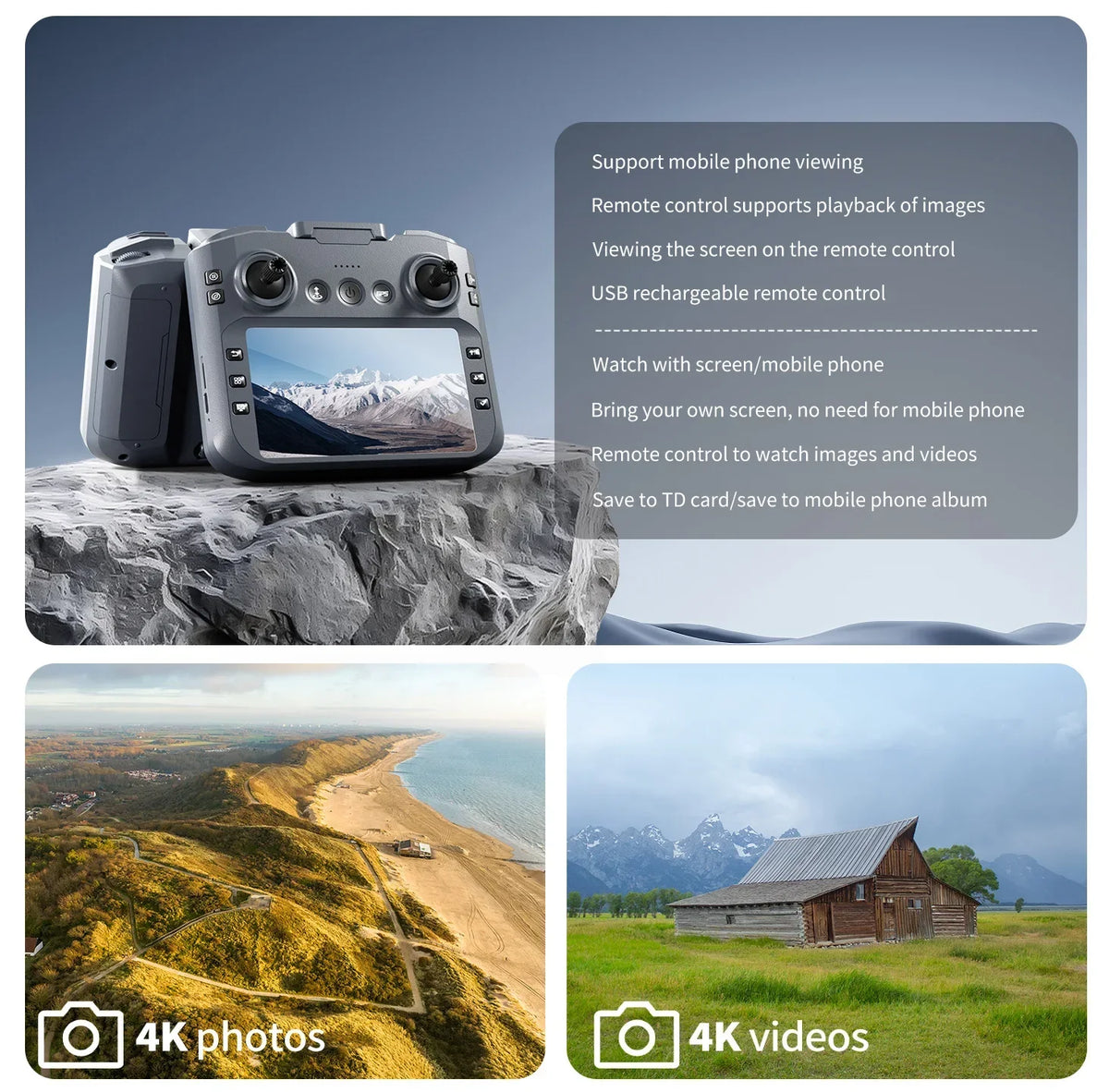 Lenovo XT606 4K GPS Drone Dual Camera 3-Axis Gimbal Brushless - image 10