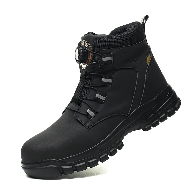 Waterproof Steel Toe Safety Work Boots, Anti-Impact and Anti-Puncture