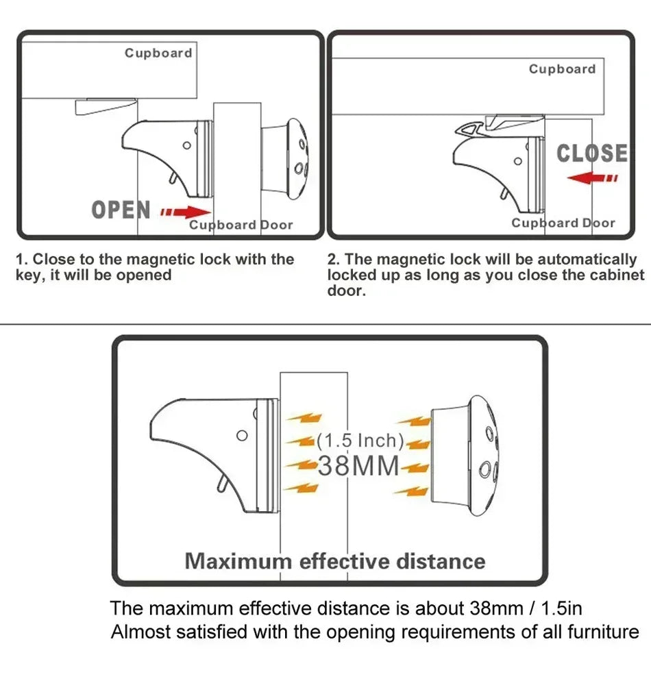 Magnetic Invisible Child Safety Locks for Drawers & Cabinets - image 18
