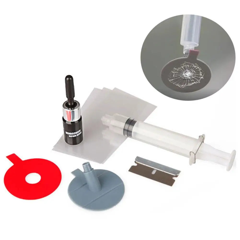Windshield Crack Repair Kit Body Repair Tool Glass Crack Repair Supply Windshield Repair Car Window Glass Repair Tools