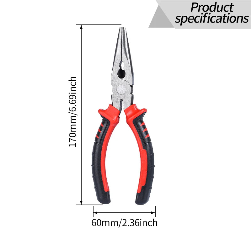 Heavy-Duty 3-Piece Pliers Set: Diagonal, Needle-Nose & Wire Cutters - image 10