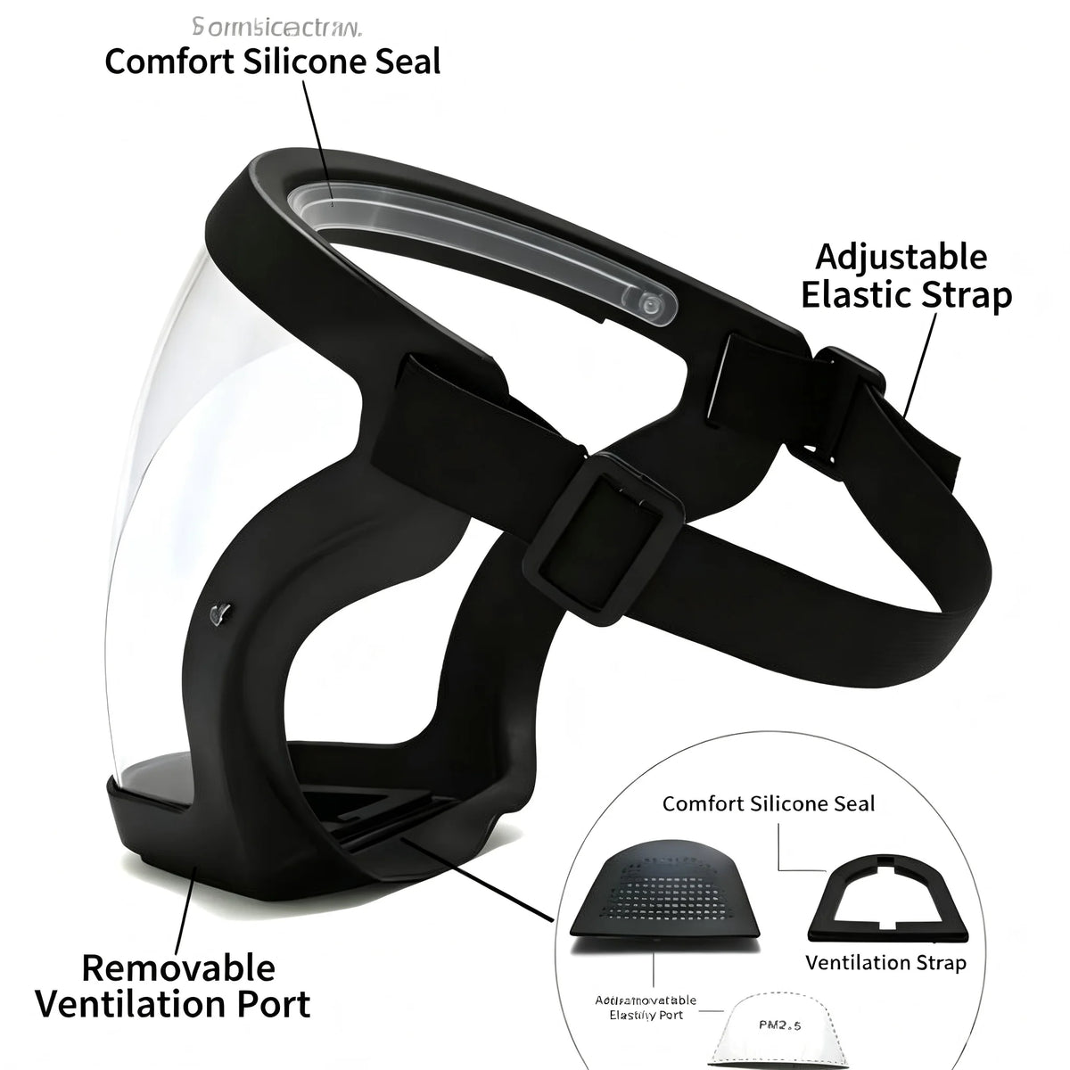 Clear Anti-Splash Protective Face Shield - image 9