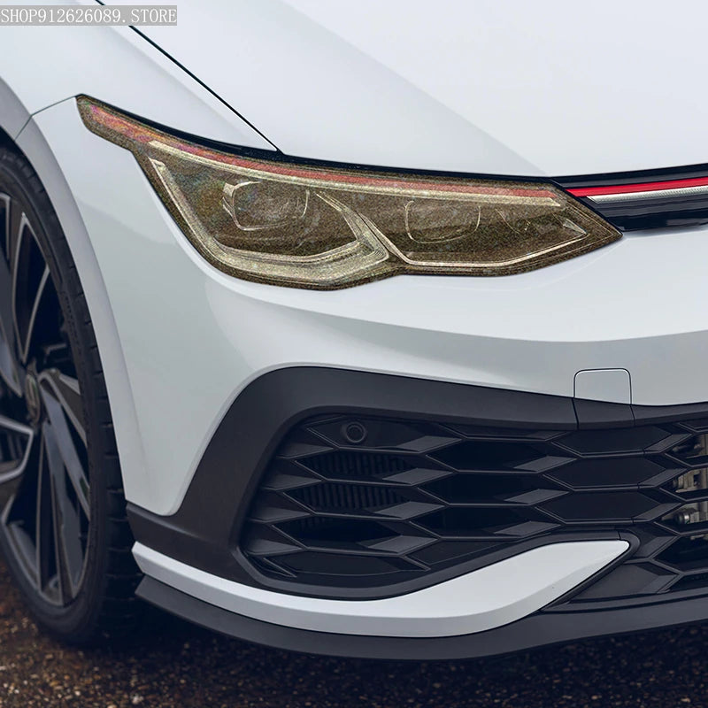 Smoked TPU Headlight Protection Film for VW Golf 8 MK8 - image 3