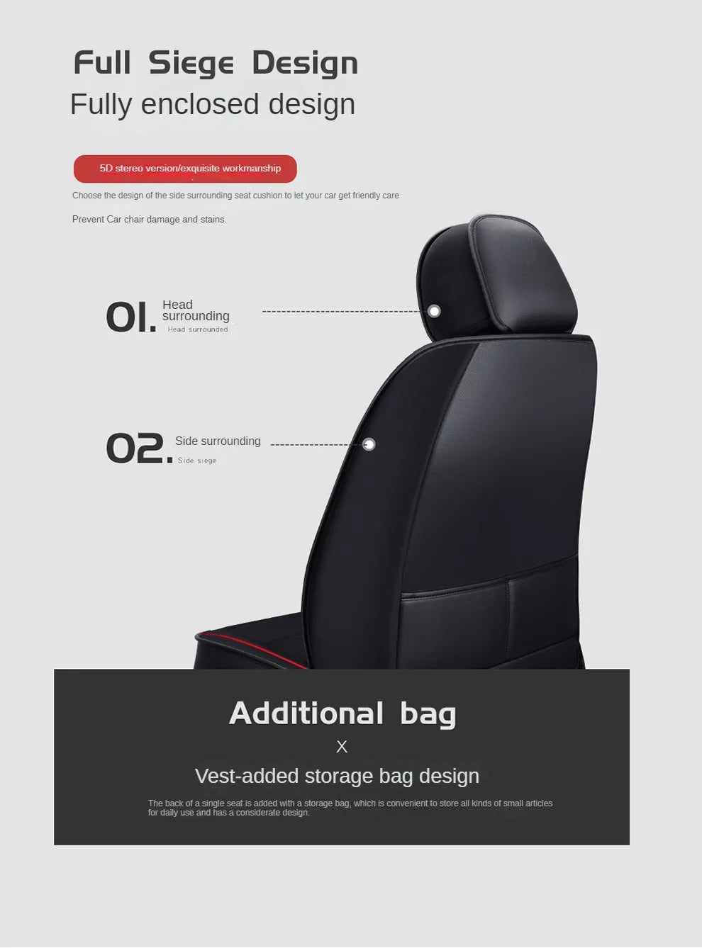 PU Leather Car Seat Covers for BMW 5 Series (F10, G30, E60 and More)