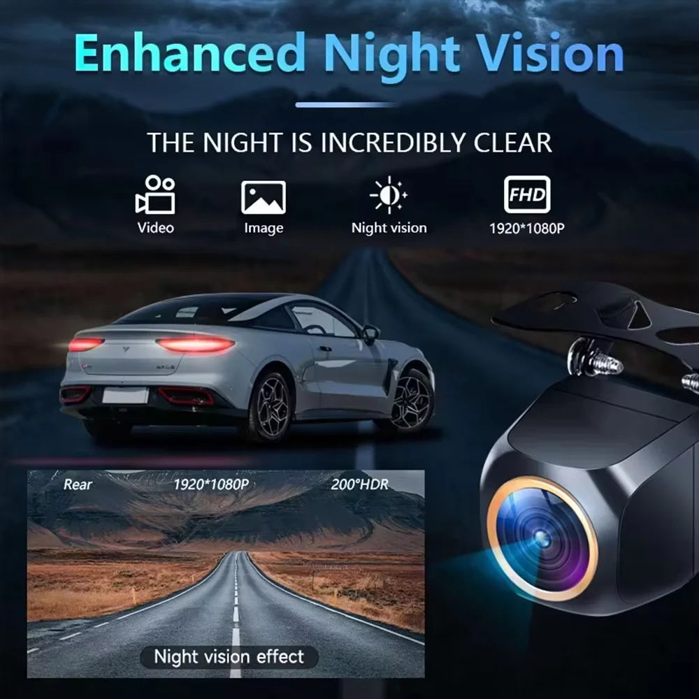1080p 200° Fisheye AHD Rear View Camera with Night Vision - image 2