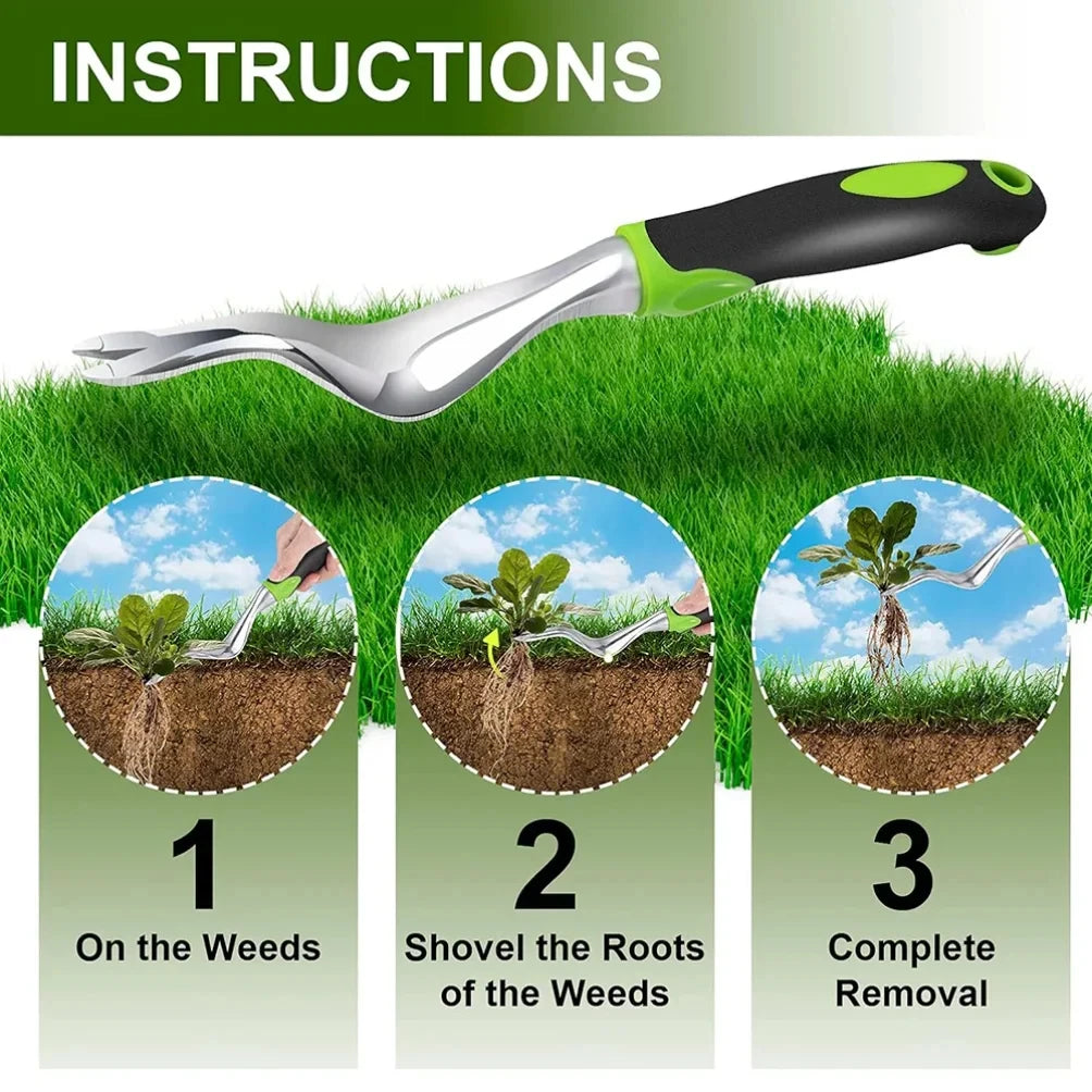 Hand Weeder Digger Tool – Ergonomic Handle Weed Puller