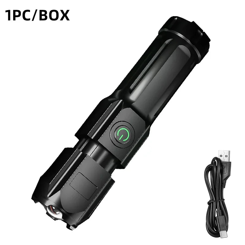 Compact USB-Rechargeable Zoom LED Flashlight - image 15