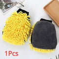 Double-Sided Chenille Microfiber Car Wash Mitt, Ultra Absorbent Scratch-Free Sponge Glove